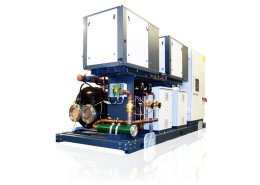 TSE condenserless water chiller with centrifugal compressors