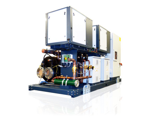 TSE condenserless water chiller with centrifugal compressors
