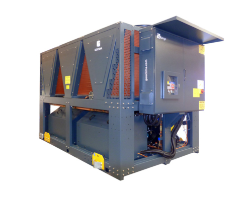 GHA ES air cooled chiller with evaporative system