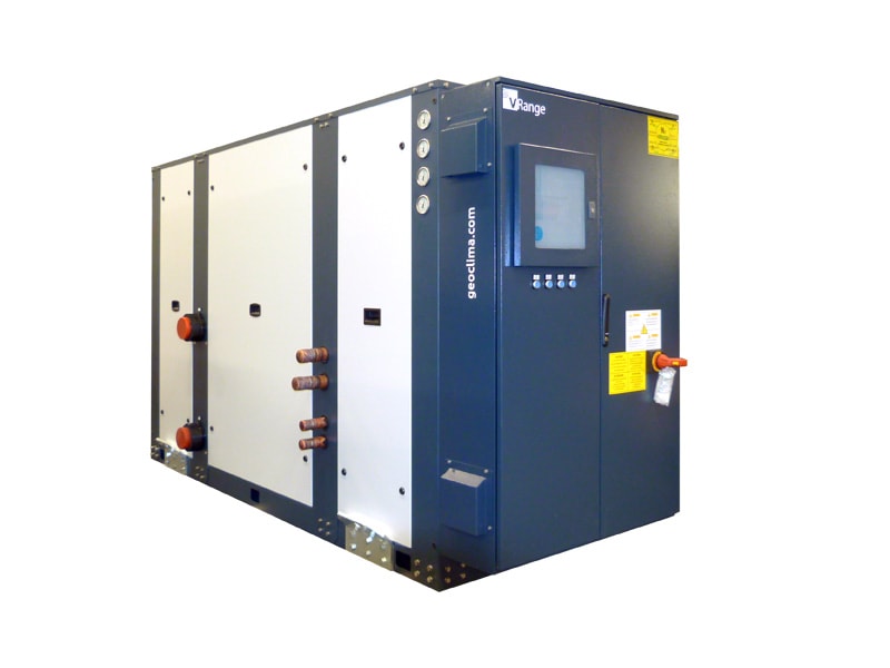 VSE condenserless water chiller with scroll or reciprocating compressors