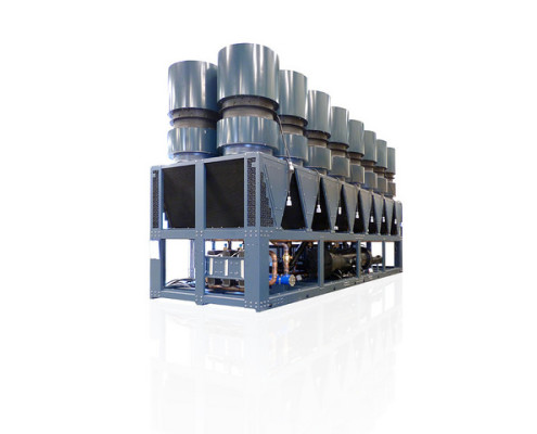 Turbomiser air cooled chillers with silencers