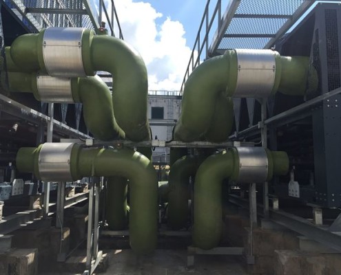 Turbomiser Flüssigkeitskühler mit Wärmerückgewinnung für Sport und Erholungszentrum in Hong Kong
